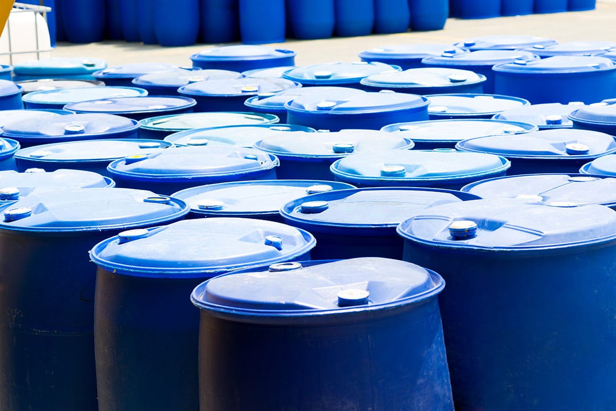 Chemical storage drums